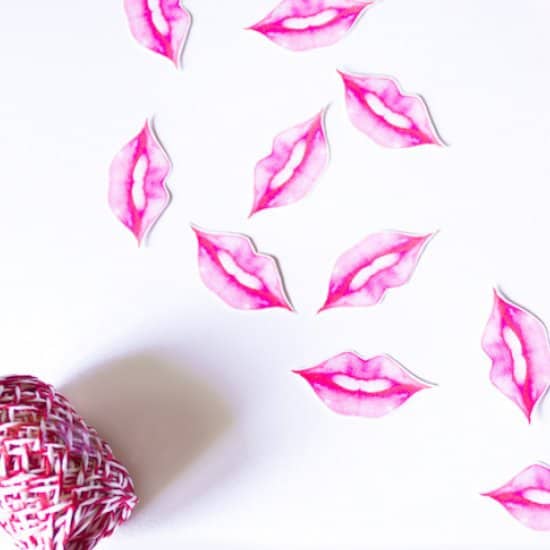 sticker bouche saint valentin - 14 DIY pour une Saint-Valentin réussie