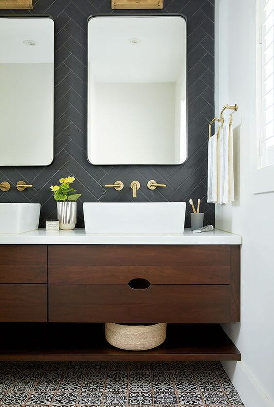 meubles de salle de bains en bois  - Choisir les meubles de la salle de bains