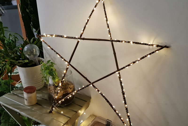 DIY Noël : fabriquer une étoile lumineuse en bois