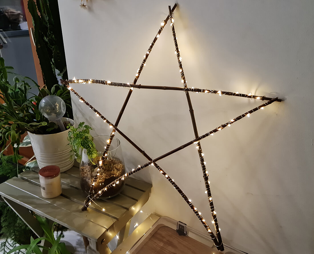 DIY Noël : fabriquer une étoile lumineuse en bois