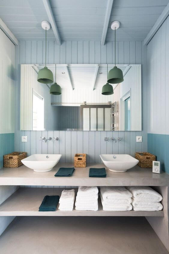 salle de bain avec meuble vasque en beton decoratif  - Comment intégrer le béton décoratif dans son intérieur ?